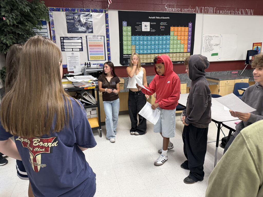 CER Mystery Debate in 8th grade