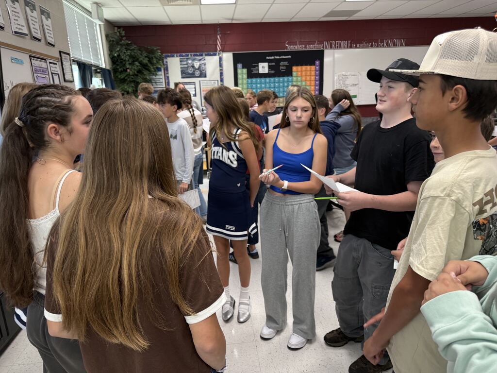 CER Mystery Debate in 8th grade