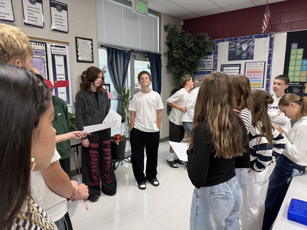 CER Mystery Debate in 8th grade