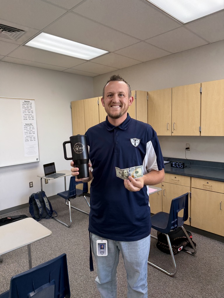 Besst Realty came to award Mr. Rowdy Stark for being nominated as an amazing teacher.