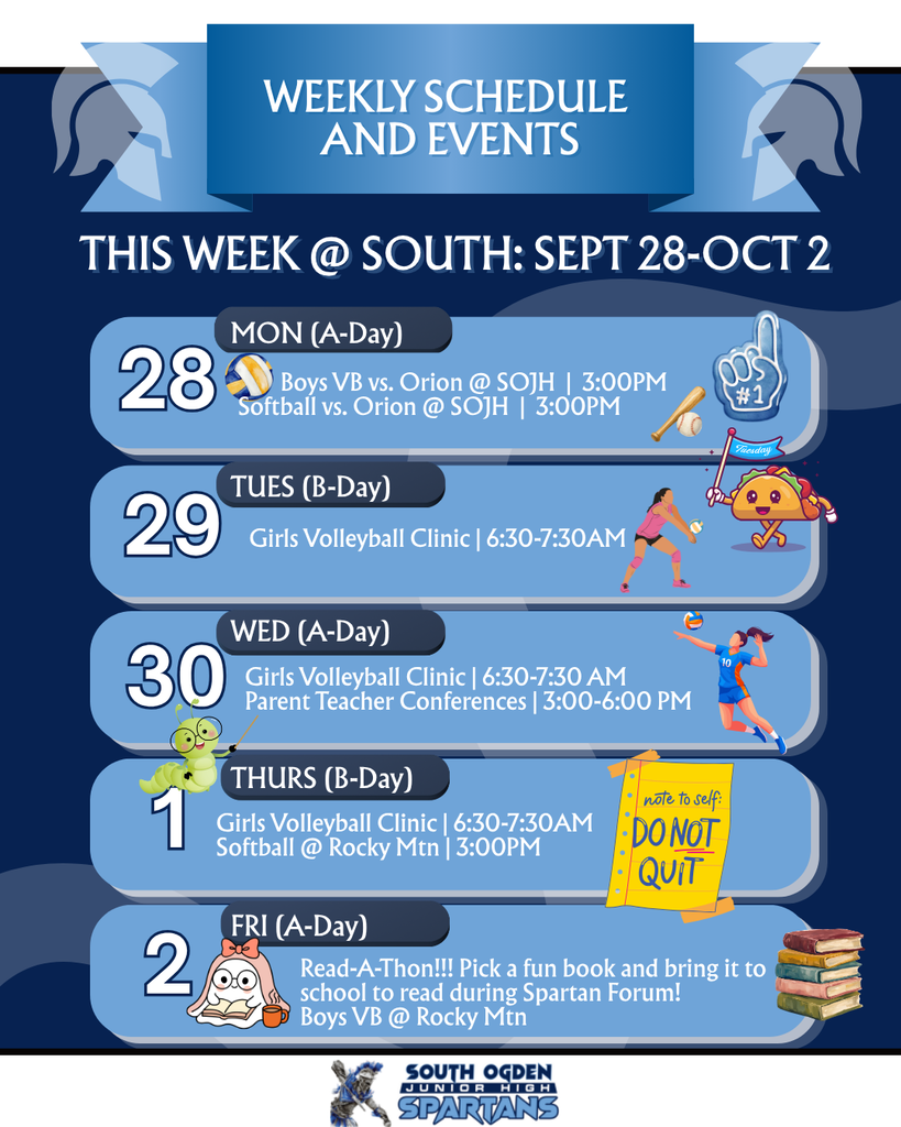 weekly schedule