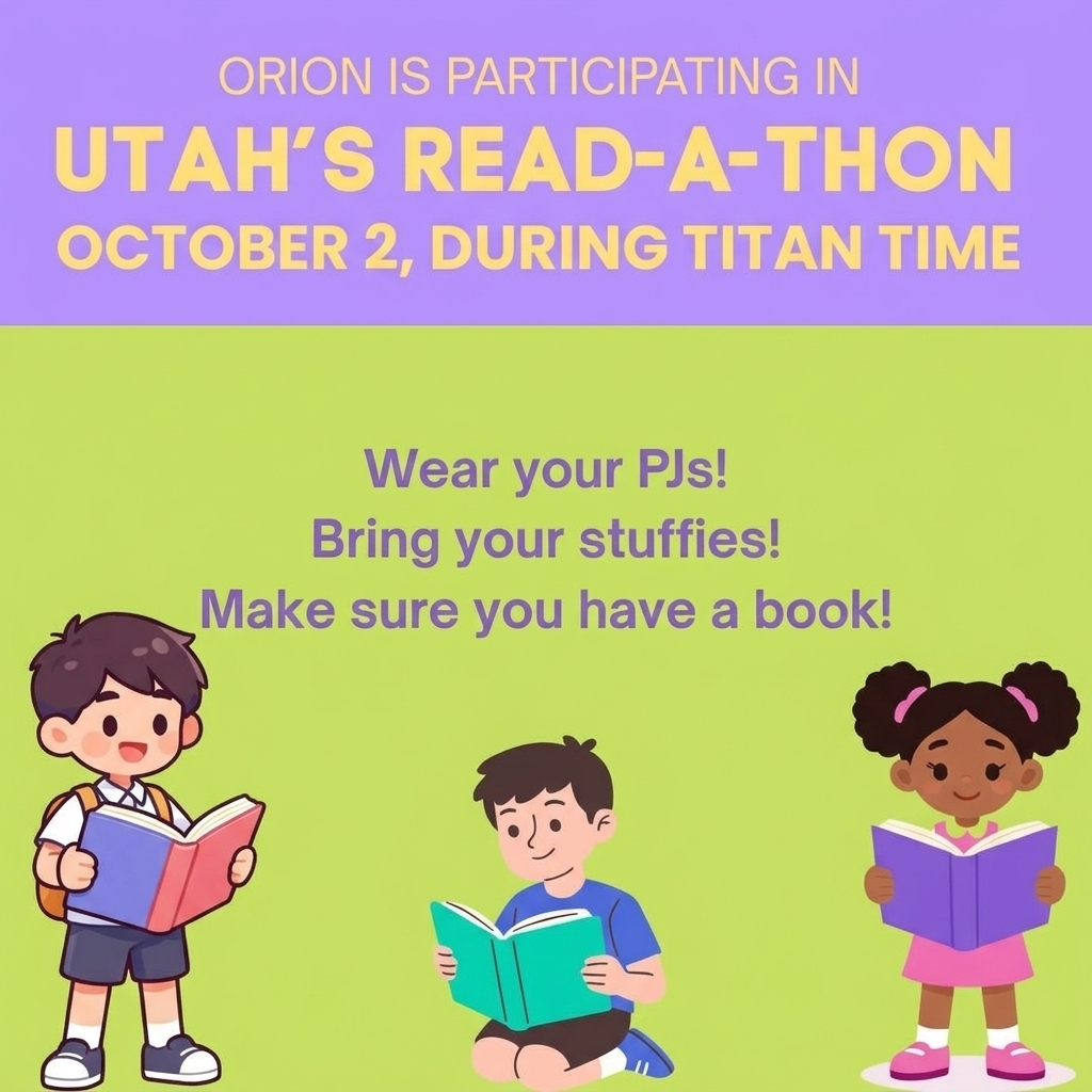 Read-a-thon Wear Your PJs! Bring a book to read. October 2nd... this Friday!