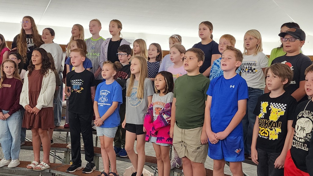 Choir Students singing