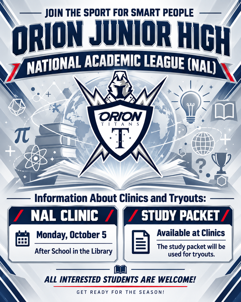 NAL Clinics and Tryouts Next Week.