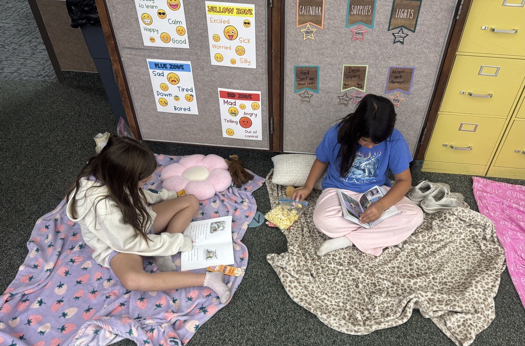 Read a thon participants at green acres elementary school.