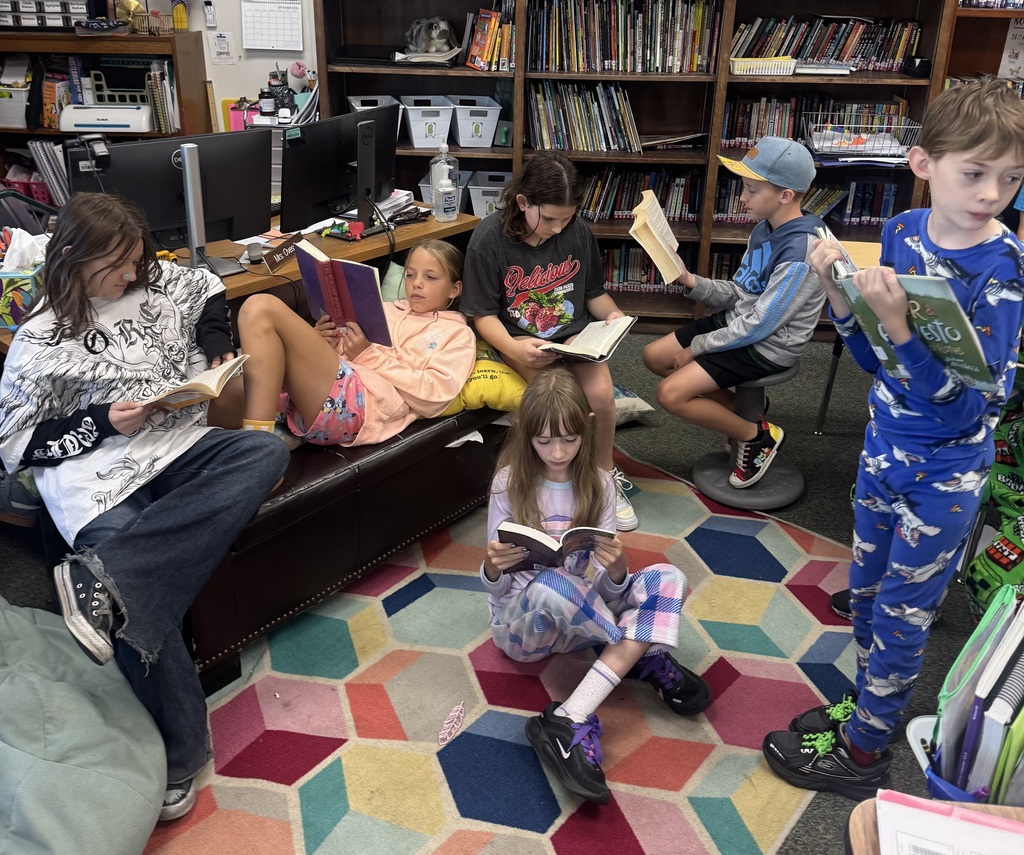 Read a thon participants at green acres elementary school.