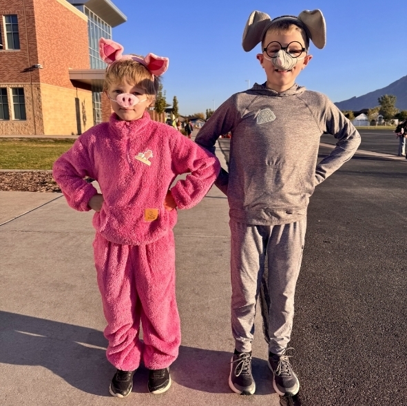 kids dressed as book characters
