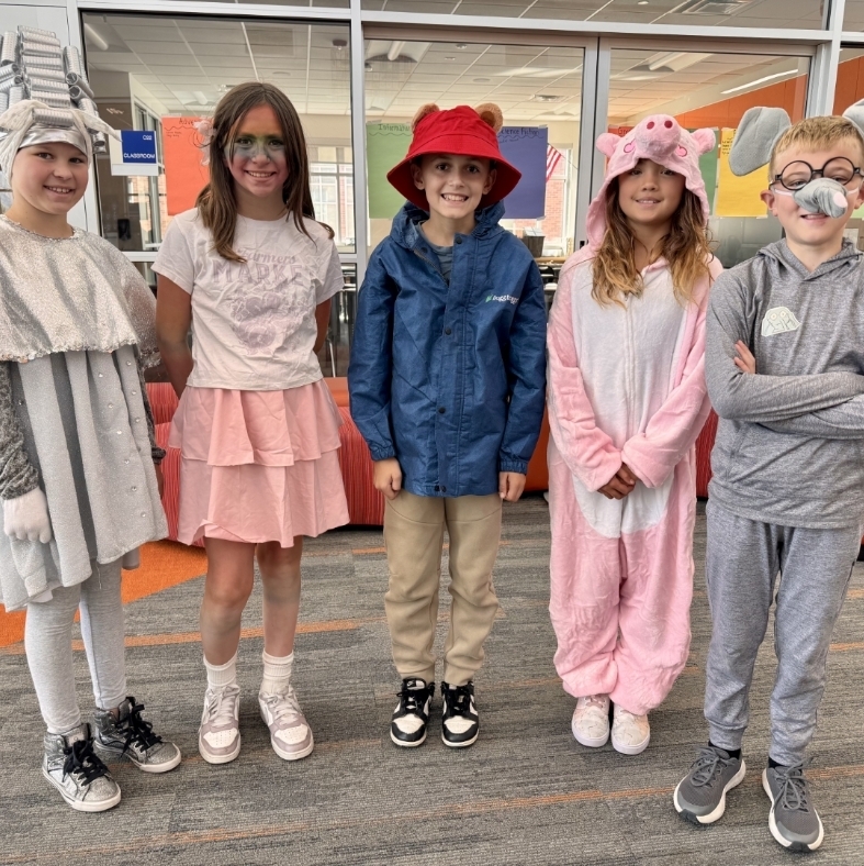 kids dressed as book characters