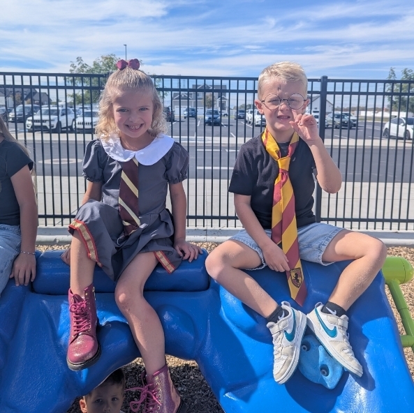 kids dressed as book characters