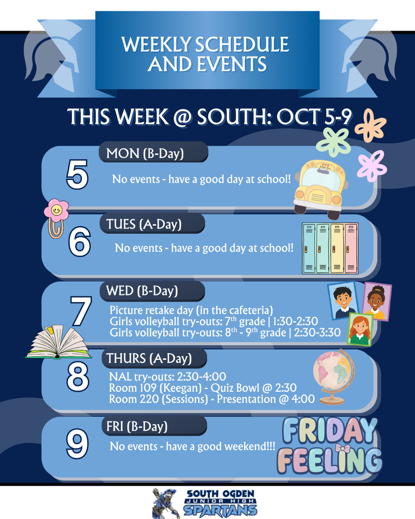 weekly schedule