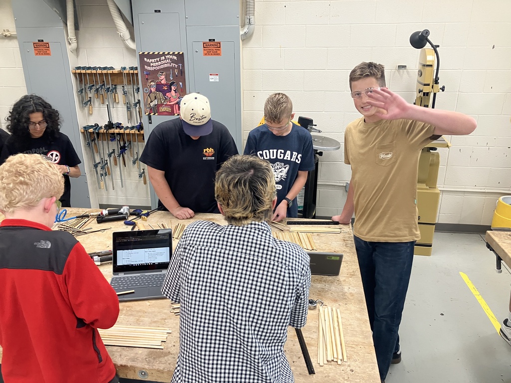 After a "boring" first month of safety, Architectural Rulers & Reading Blueprints, these 9th graders are finally able to put their knowledge into action as they start building scale model sheds. Stay tune for the final builds in a week or two.