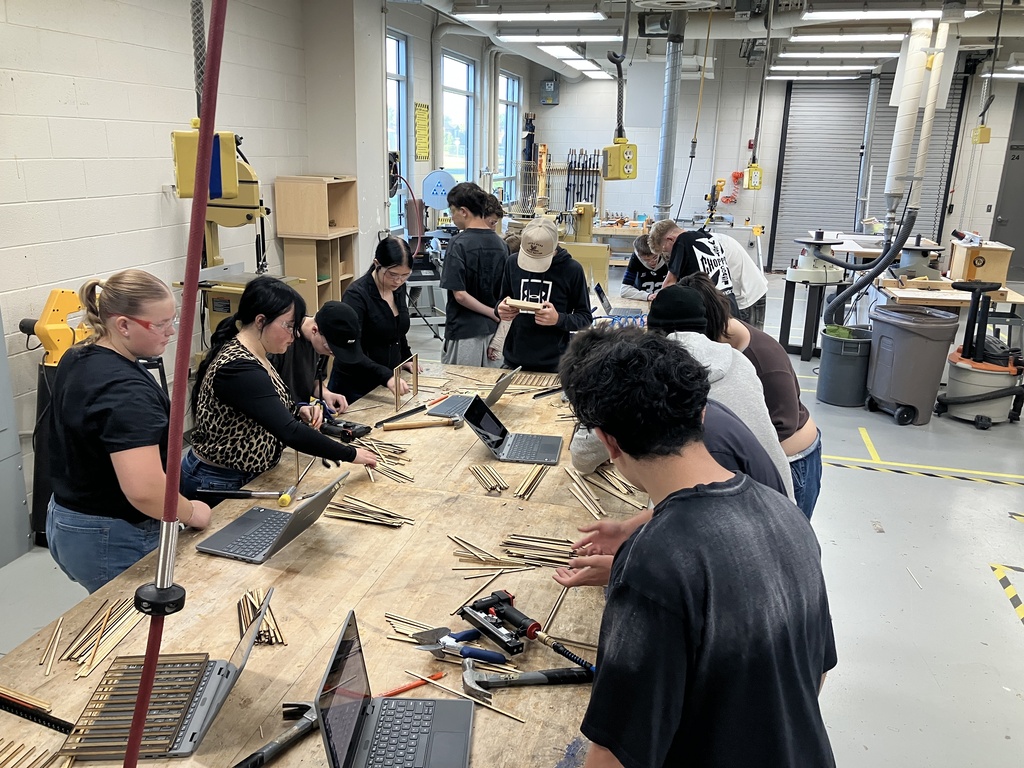After a "boring" first month of safety, Architectural Rulers & Reading Blueprints, these 9th graders are finally able to put their knowledge into action as they start building scale model sheds. Stay tune for the final builds in a week or two.
