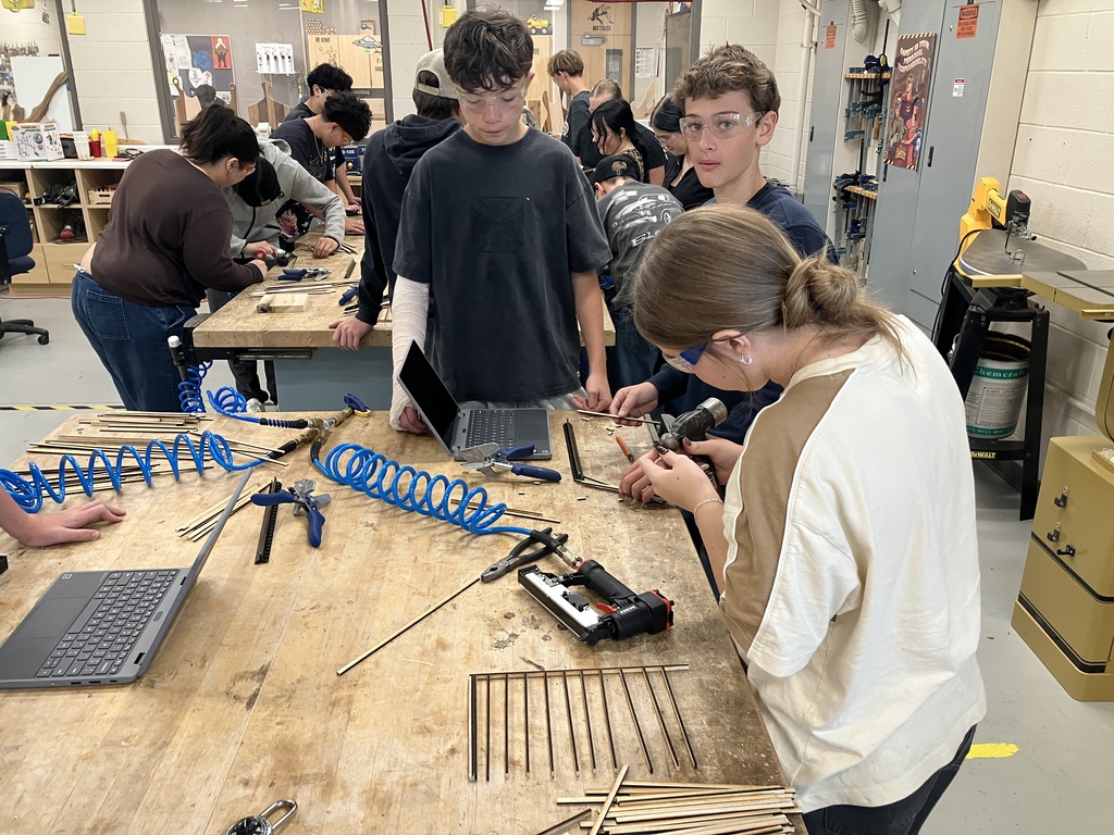 After a "boring" first month of safety, Architectural Rulers & Reading Blueprints, these 9th graders are finally able to put their knowledge into action as they start building scale model sheds. Stay tune for the final builds in a week or two.