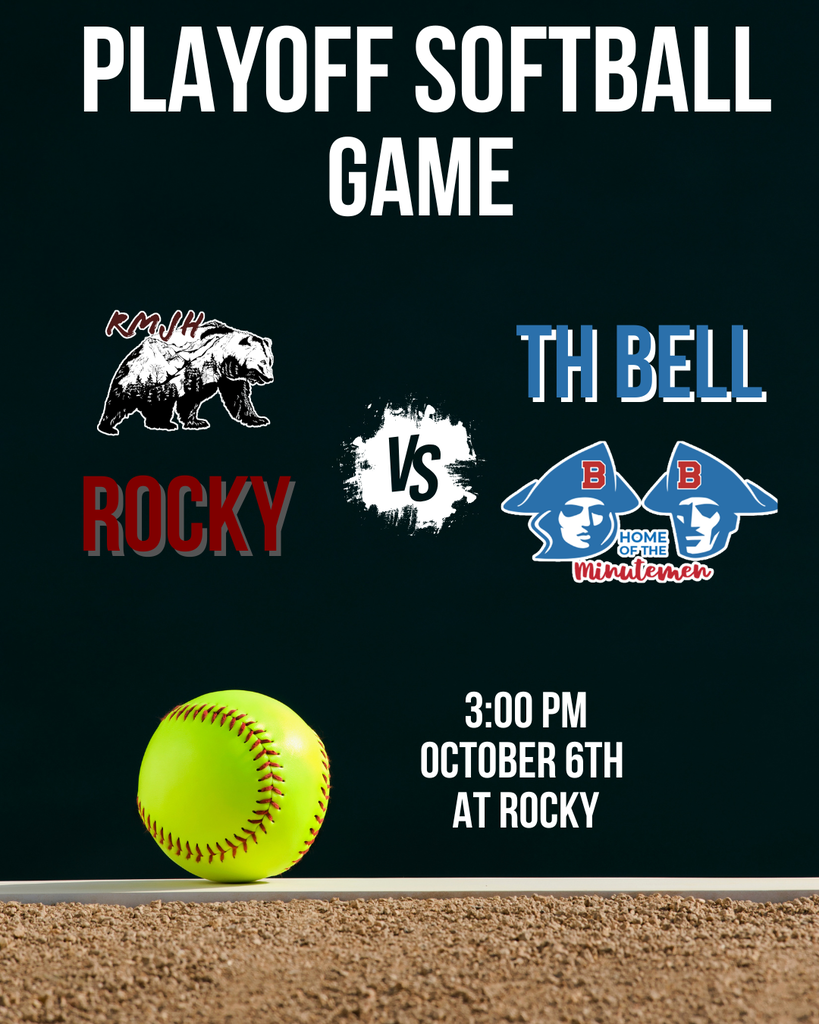 picture of a softball with text