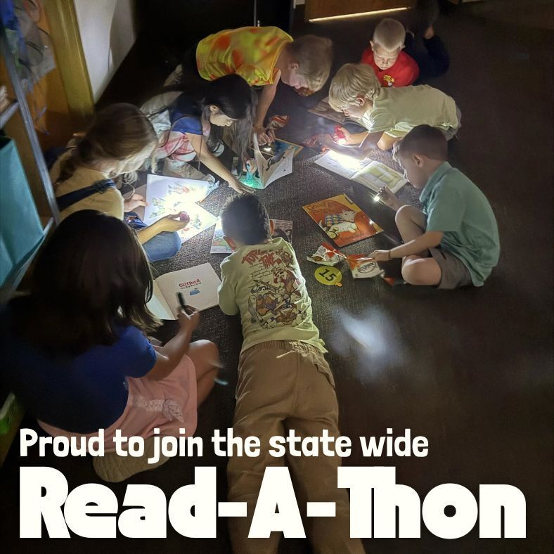proud to join the state wide read-a thon. Students reading books