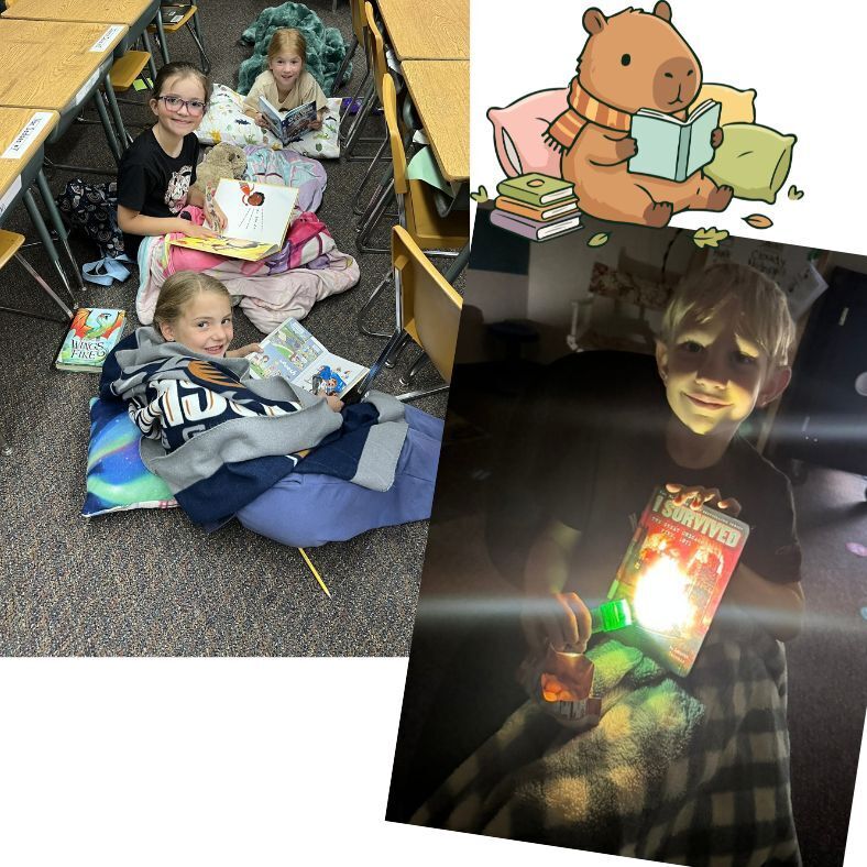 Students reading books