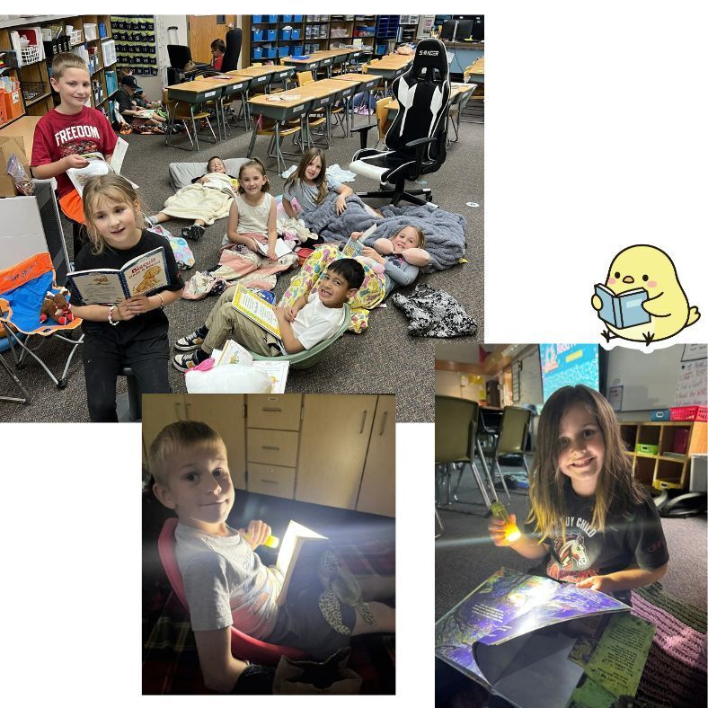 Students reading books