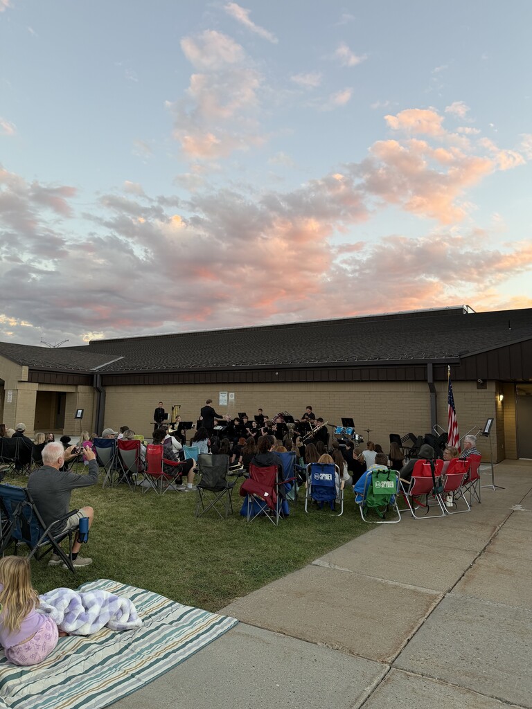 Photo of the outdoor Fall Concert held on Wednesday, October 7th