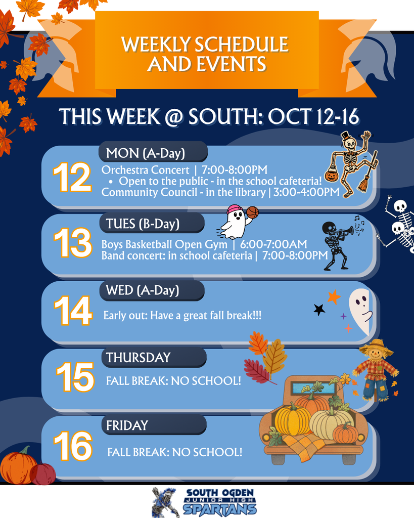 Weekly event poster