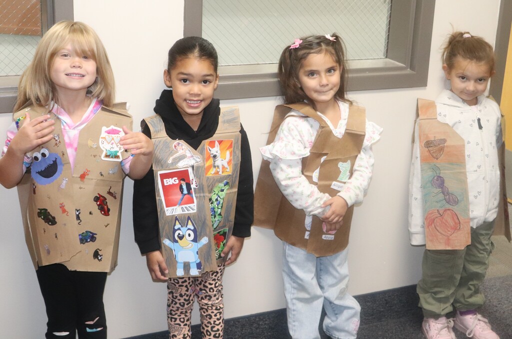 KIndergarten students wearing their ABC vests