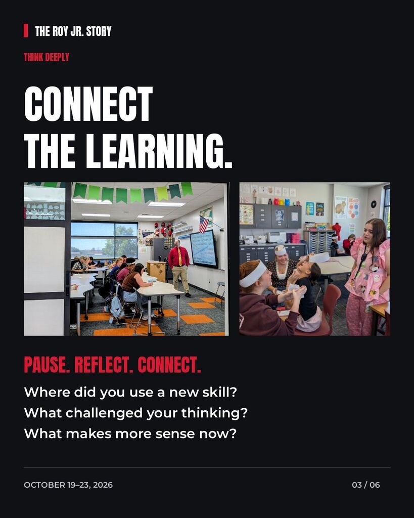 Connect the Learning. Pause. Reflect. Connect.