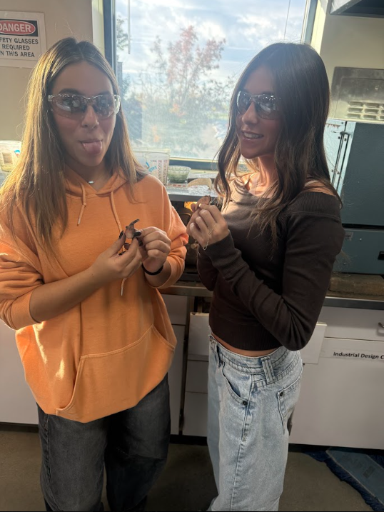 Students build whistles