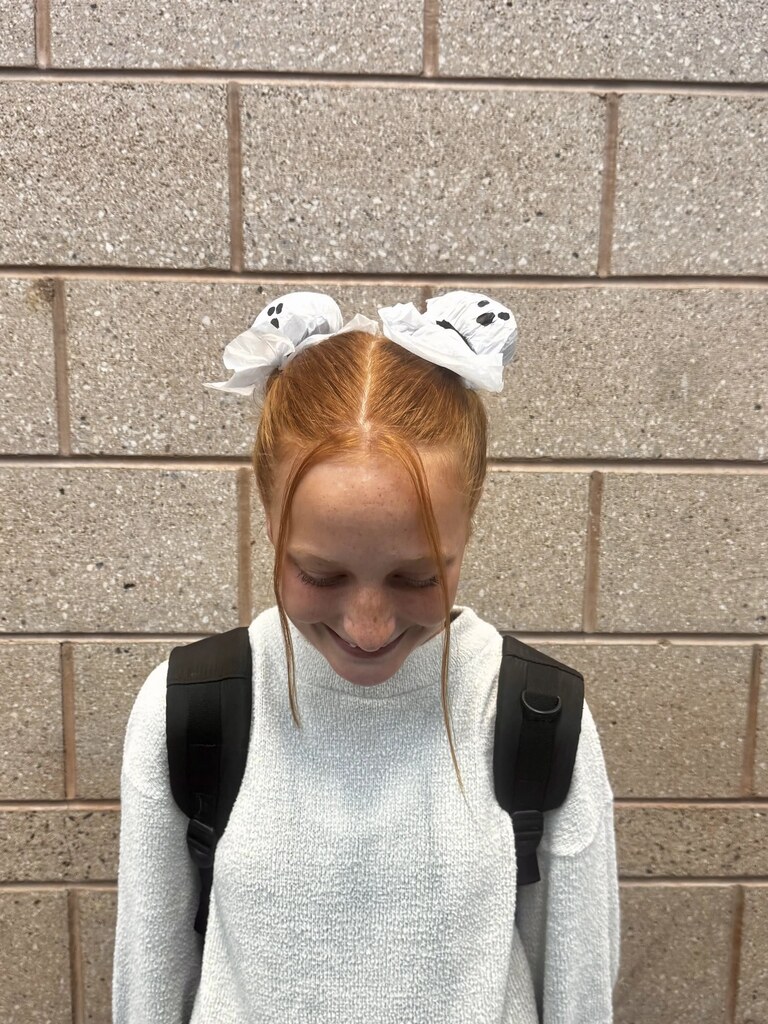girl with crazy hair
