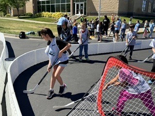 Action shot of Burch Creek Barracudas participating in the Tusky Takeover Field Day Event!