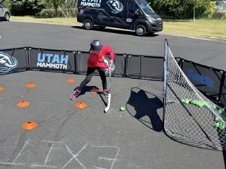 Action shot of Burch Creek Barracudas participating in the Tusky Takeover Field Day Event!