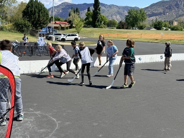 Action shot of Burch Creek Barracudas participating in the Tusky Takeover Field Day Event!
