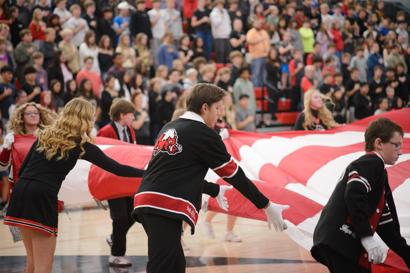 Photographs of the Roy Jr Veterans Day Breakfast and Assembly