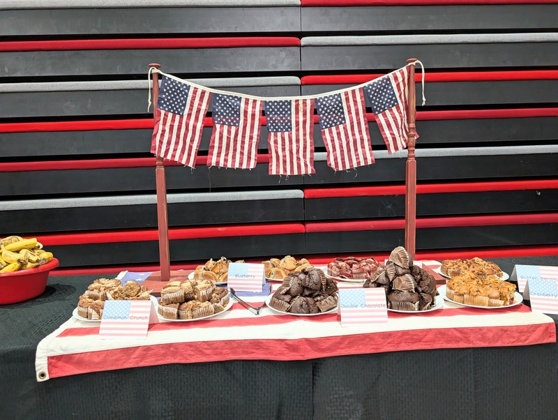 Photographs of the Roy Jr Veterans Day Breakfast and Assembly