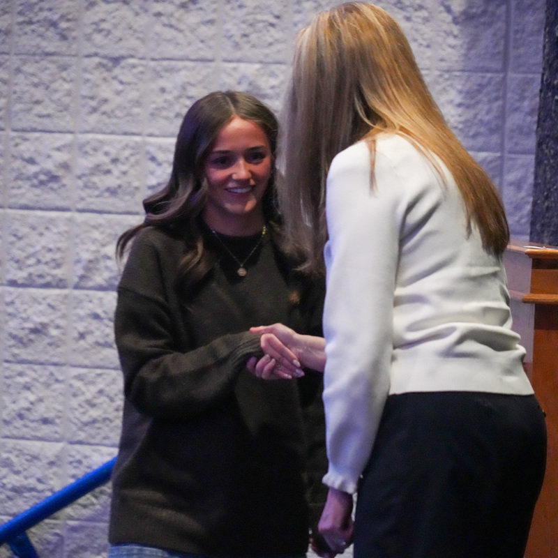 Stem fair winners receiving their awards