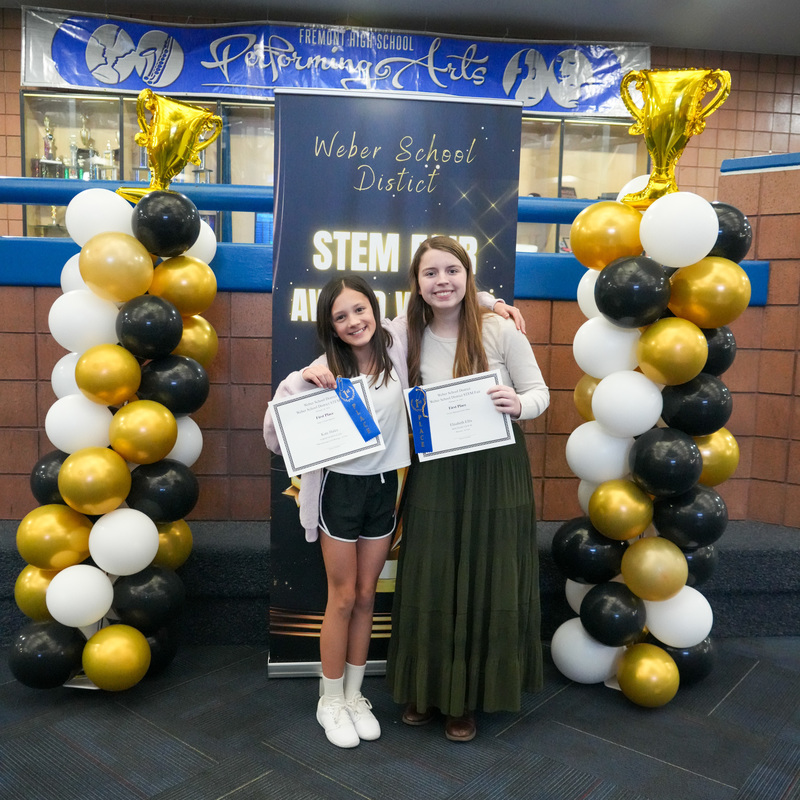 Stem fair winners receiving their awards