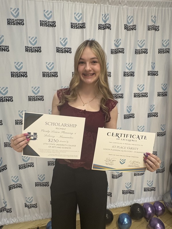 Leila Barker – 1st Place, Lesson Planning & delivery - Humanities (Varsity)