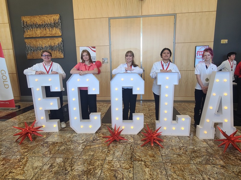 photographs of Roy JR FCCLA members at the FCCLA state competition