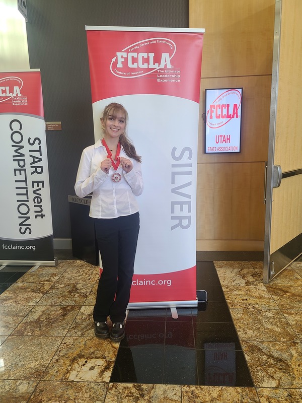 photographs of Roy JR FCCLA members at the FCCLA state competition