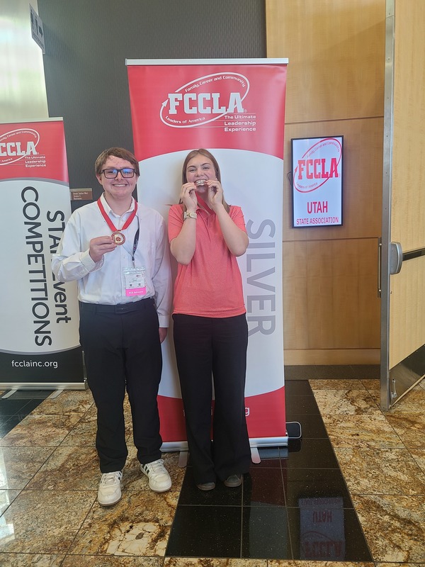 photographs of Roy JR FCCLA members at the FCCLA state competition