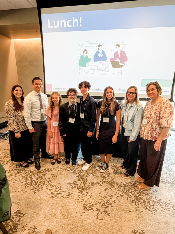 Photograph of Roy Jr student finalists of the Do The Write Thing Competition