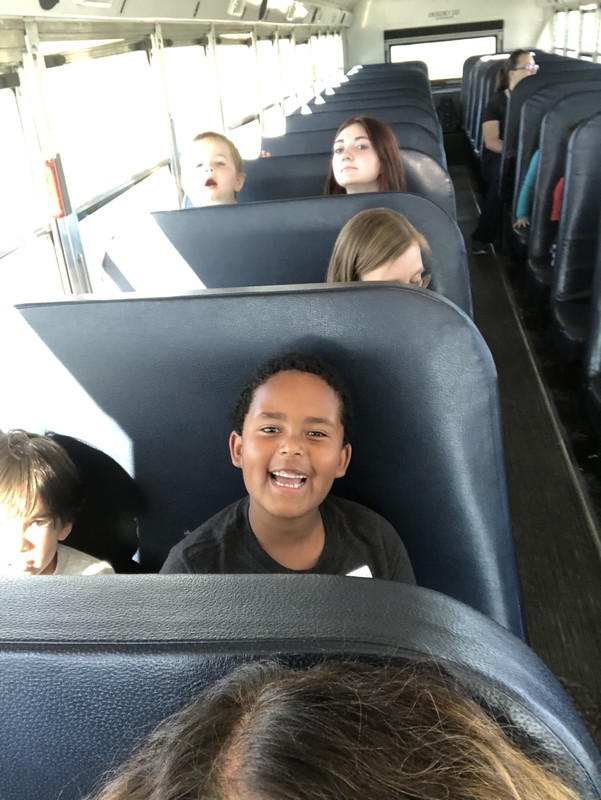 on the bus