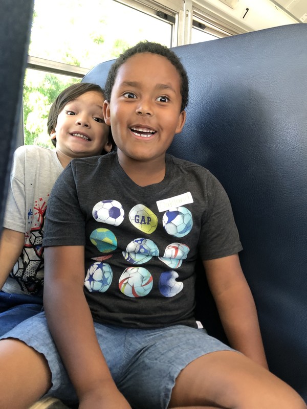on the bus