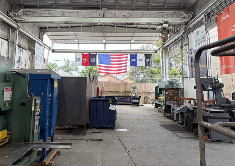 Welding shop where the competition happened. 