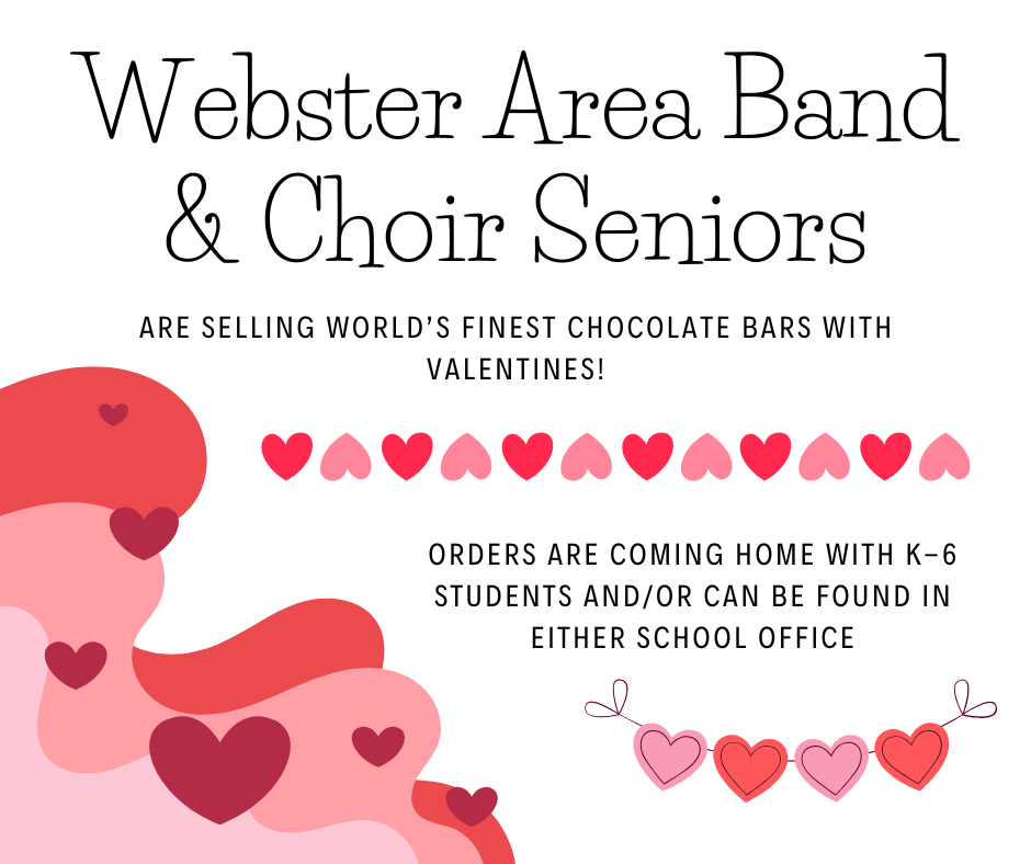 Webster Area Band and Choir Seniors