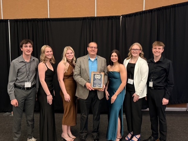 Dr Block and student council reps