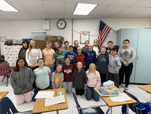 6th grade attendance winners