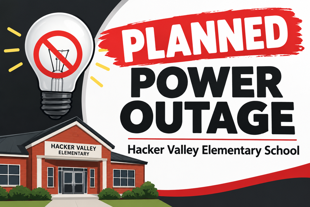 planned power outage at hacker valley elementary school