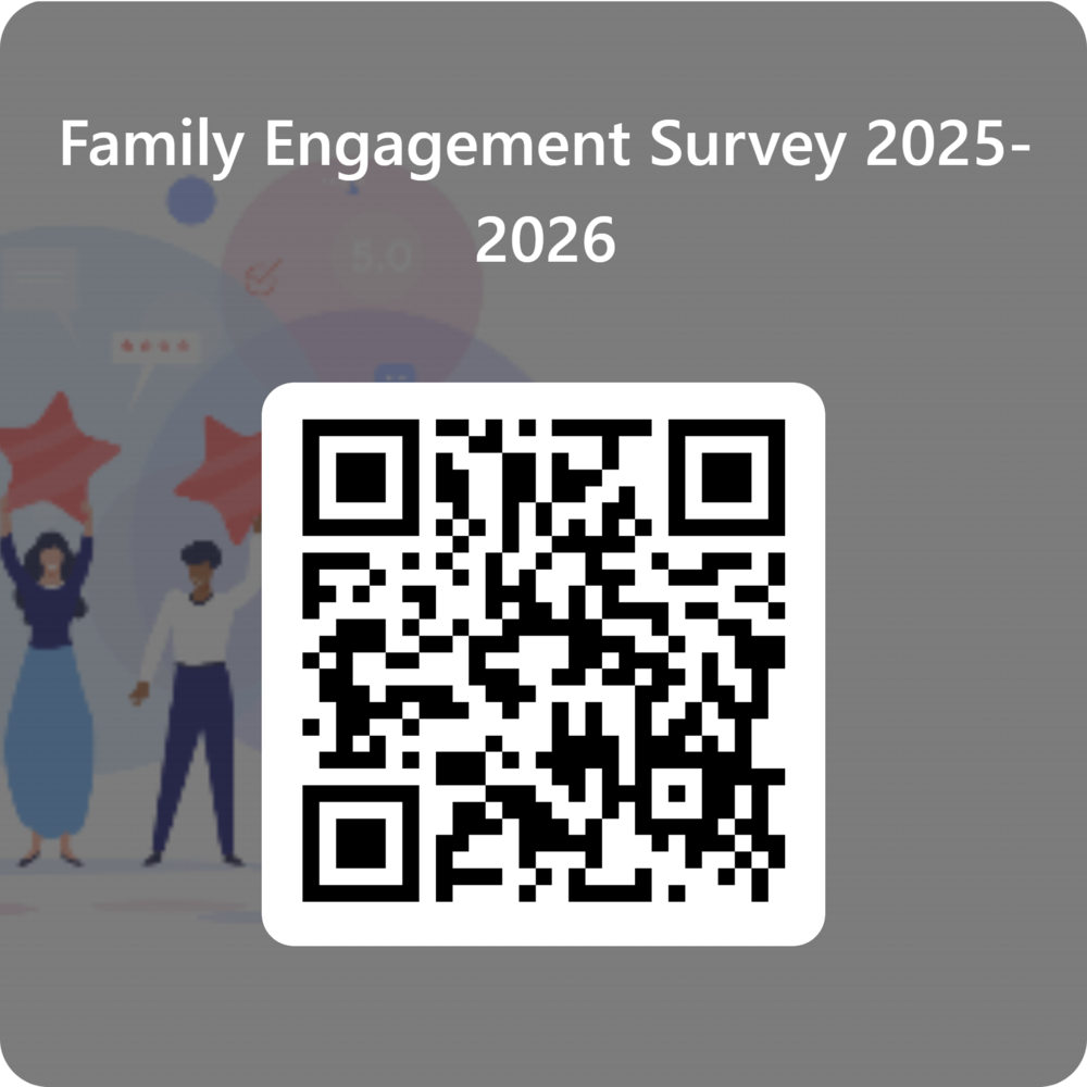 A QR code to scan to take a family engagement survey for Webster County Schools
