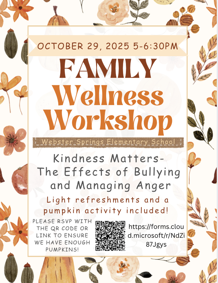 October Family Wellness flyer with registration information