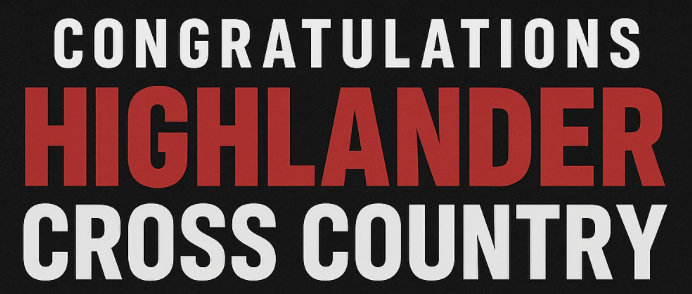 Congratulations Highlander Cross Country
