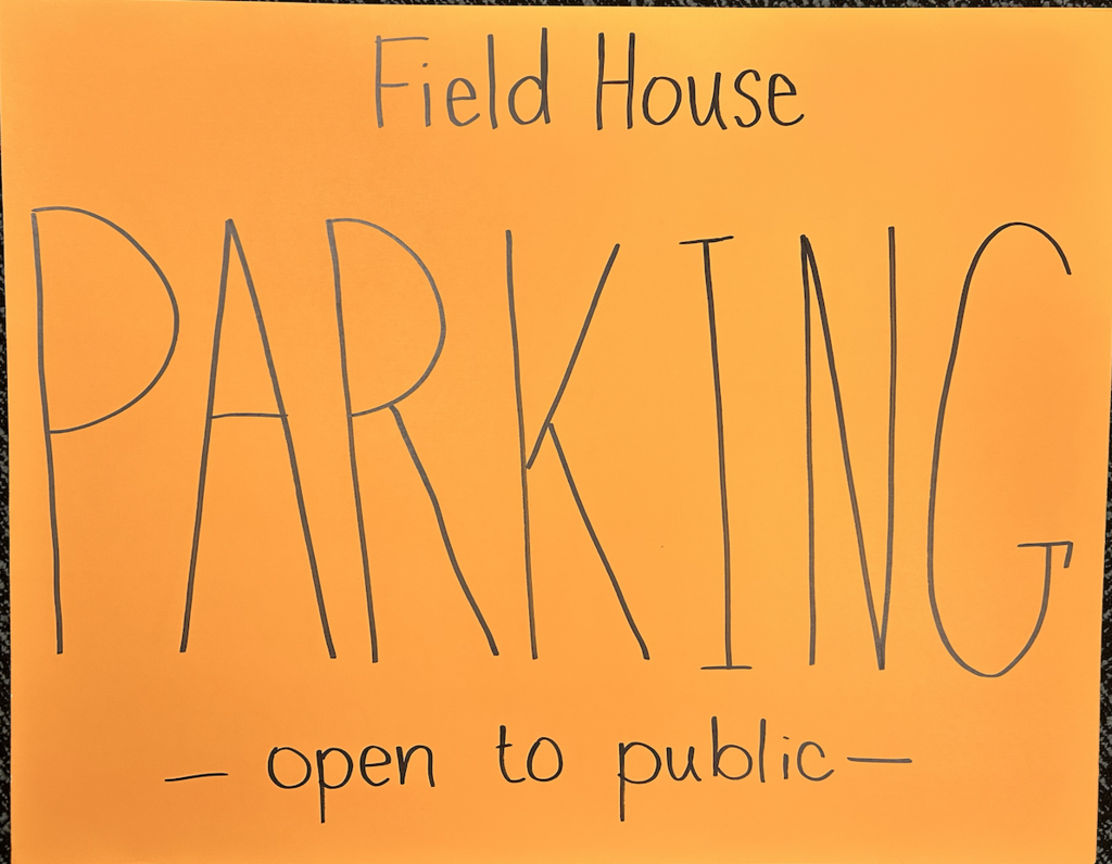 Orange Parking Signs